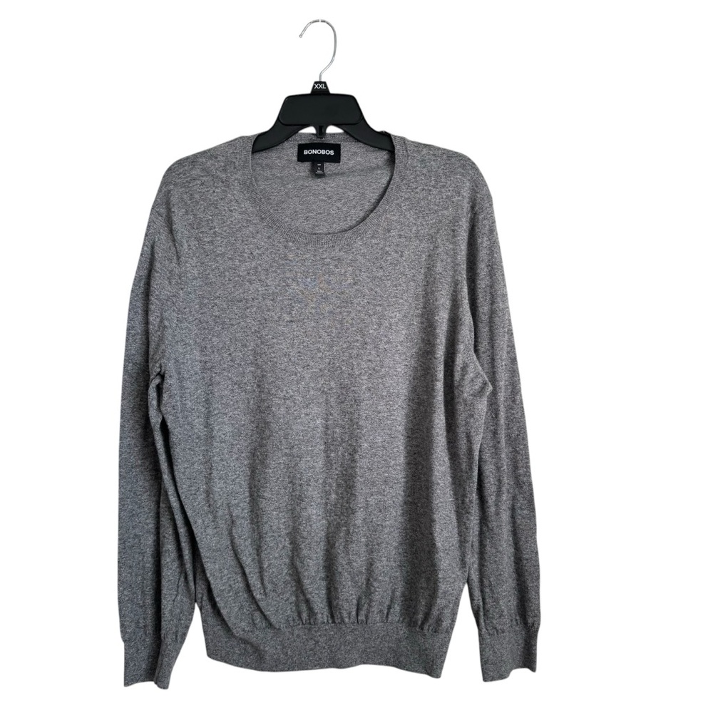 Bonobos‎ Slim Large Gray Pullover Heather Gray Sweater